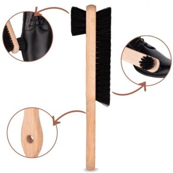 Obojstranná kefa na čistenie a leštenie topánok - Náhľad