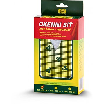 Samolepiaca okenná sieť proti hmyzu, biela
