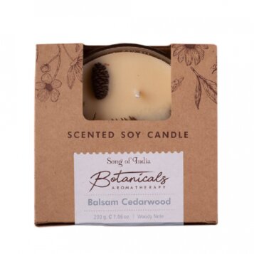 Organická sviečka s tromi knôtmi Balsam Cedarwood, 200 g - Náhľad