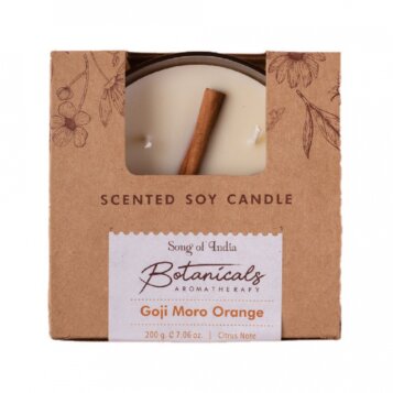 Organická sviečka s tromi knôtmi Goji Moro Orange, 200 g - Náhľad