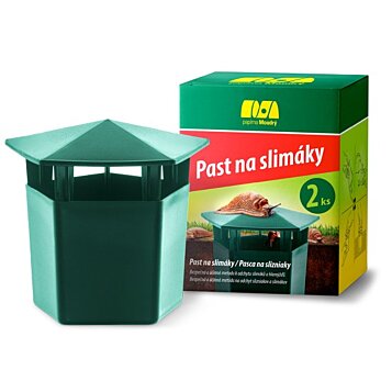 Pasca na slimáky Snail House, domček, 125 x 120 x 105 mm, 2 ks