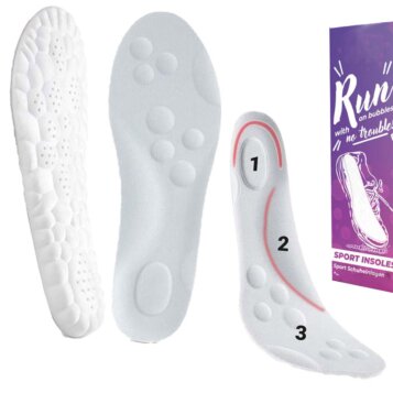 Penové športové tlmiace vložky do topánok super mäkké