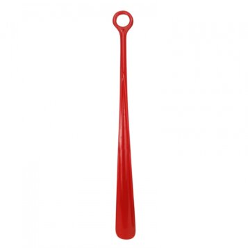 Plastový obuvák na topánky, Long Handle, 45,5 cm, červený