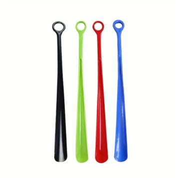 Plastový obuvák na topánky, Long Handle, 45,5 cm, červený - Náhľad