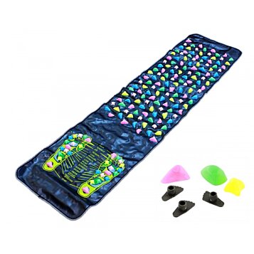 Akupresúrna kamienková masážna podložka - chodník - 135 x 34 cm - Náhľad