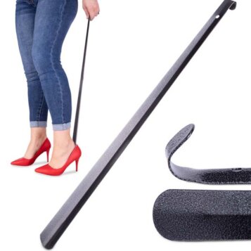 Dlhý kovový obuvák na topánky - 66 cm
