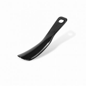Plastový obuvák na topánky pružný 20cm čierny