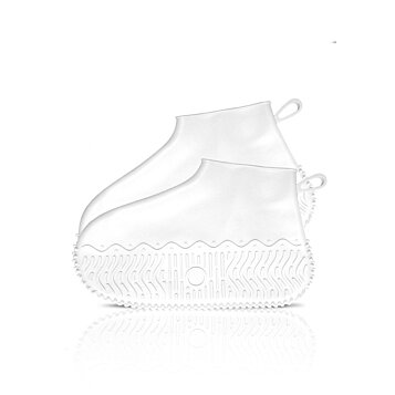 Vodeodolné návleky na tenisky silikónové elastické Raincover for Sneakers biele S