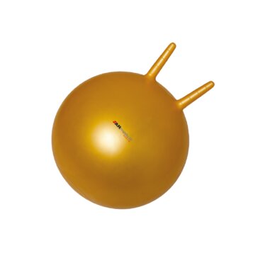 Rehabilitačná lopta pre deti „HOPPER“ s držadlami, žltá 55 cm
