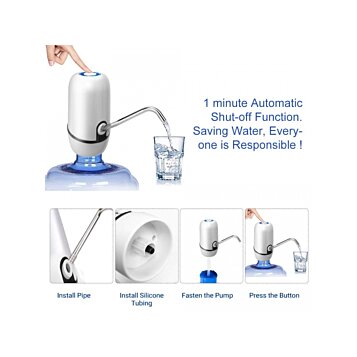 Elektrická nabíjateľná pumpa na vodu pre plastové kanistre / barely do 20l - Náhľad