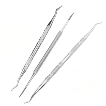 Sada 3 obojstranných exkavátorov na domácu pedikúru - 14 cm - Náhľad
