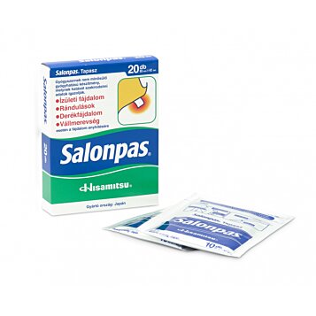Liečivá náplasť Salonpas – rýchla úľava od bolesti a napätia (20 ks) - Náhľad