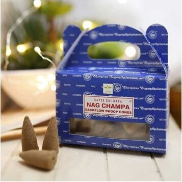 SATYA - Nag Champa Backflow vonné kužele, 24ks - Náhľad