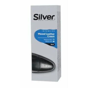 SILVER Creme - Krém na obuv s prírodným včelým voskom a aplikátorom 75ml, čierny - Náhľad