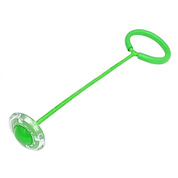 Skákacia LED svietiaca Hula Hoop na nohu, ruku, zelená