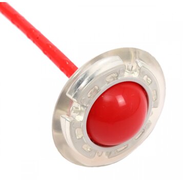 Skákacia LED svietiaca Hula Hoop na nohu, ruku, červená - Náhľad