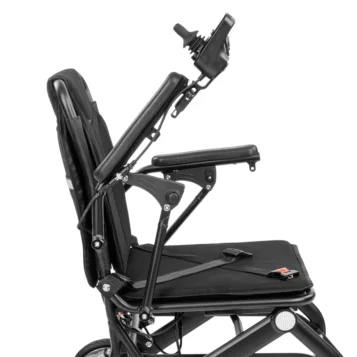 Elektrický skladací vozík pre imobilných SMART-TIM, čierny - 115 kg - Náhľad