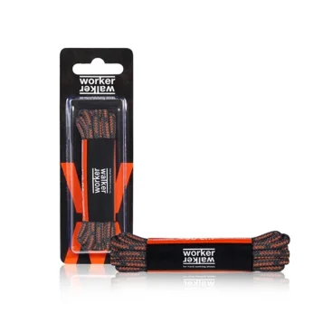 Okrúhle profesionálne kvalitné polyesterové šnúrky do pracovnej obuvi 150cm - Náhľad