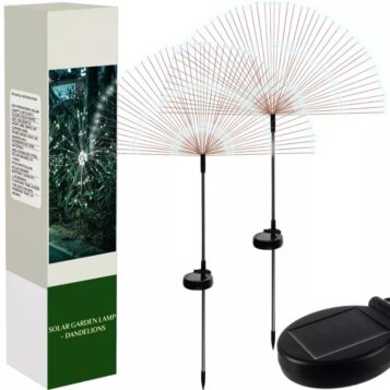 Solárna záhradná lampa Dandelion, 89 x 54 cm