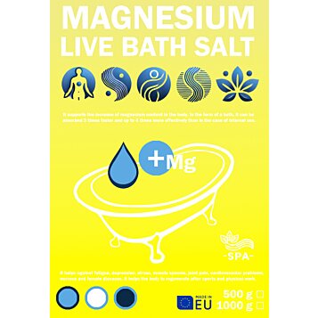 Magneziová živá kúpeľová soľ  - Náhľad