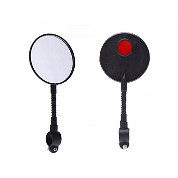 Spätné zrkadlo na bicykel s integrovanou odrazkou, Bike Mirror - Náhľad
