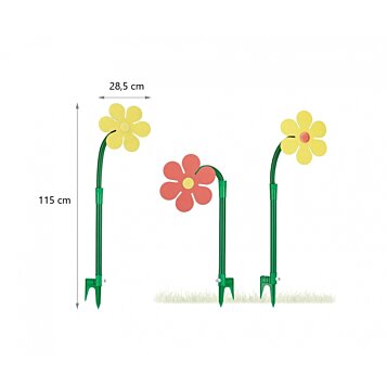 Bláznivá striekajúca tancujúca kvetinka Crazy, Flower, 28,5 x 115 cm - Náhľad