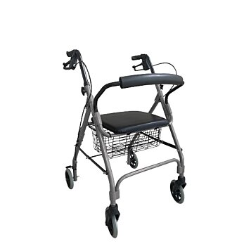 Štvorkolesové chodítko Denver Premium RF-615, nosnosť 136 kg, sivé - Náhľad