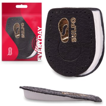 Podpätky na ostrohy koža - latex, Pecari, čierna M (35-40)