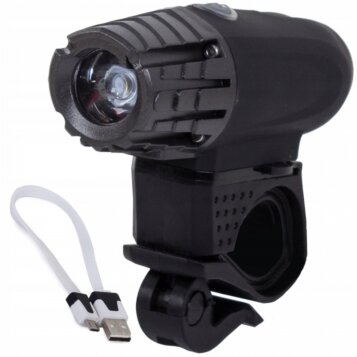 Svetlo na bicykel predné s USB, Led Cree