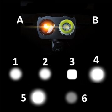 Svetlo na bicykel so zvončekom BK-1718A - Náhľad