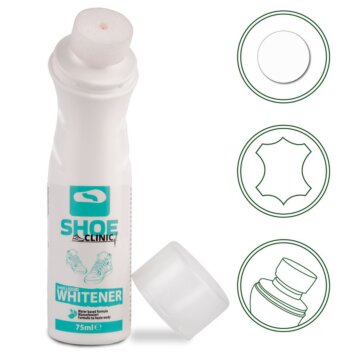 Tekutý obnovovač farby, bielič  na obuv 75 ml, biela - Náhľad