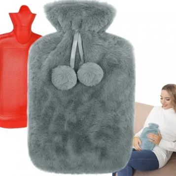 Termofor s mäkkým poťahom z jemného plyšu - 1700 ml - Náhľad