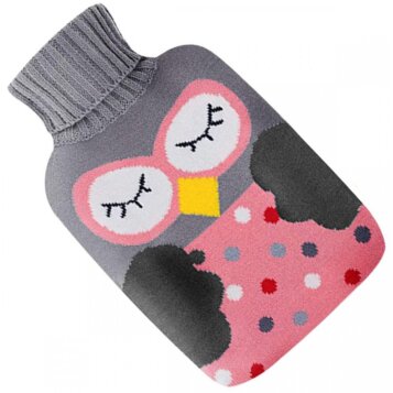 Termofor zahrievacia fľaša s návlekom Owl, 2 l  - Náhľad