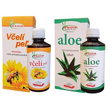Včelí peľ + Aloe Vera výluh, 100% prírodný koncentrát