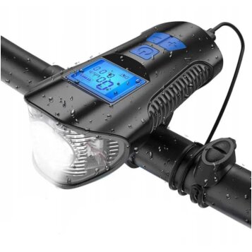 Vodeodolné LED svetlo na bicykel USB