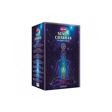 Vonné tyčinky Hem Sedem Čakier, Seven Chakras, Masala, 35ks - Náhľad