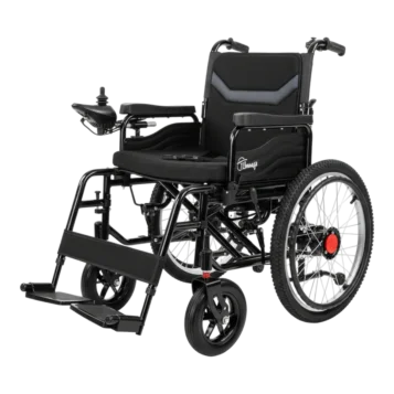 Skladací elektrický invalidný vozík 2×250 W, Li-ion 24 V/20 Ah, dojazd 15 km