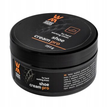 Profesionálny hydrofóbny krém na pracovnú obuv, Shoe Cream Pro 250 ml, čierny