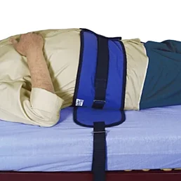 Bezpečnostný brušný pás na upevnenie k posteli