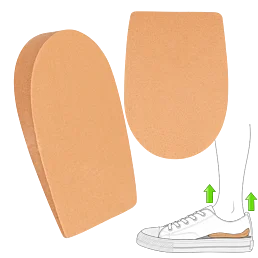 Korkové podpätenky do topánok - tvrdé, lepené vložky pod pätu - 10 mm