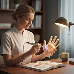 Meridiánový model ruky - 13 cm - Náhľad