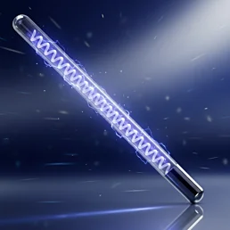 Sklenená hrebeňová koncovka pre kozmetický ozonizér v tvare I - Náhľad