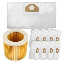 Sada náhradných vreciek do vysávača KARCHER  10ks + filter BAGSET-02