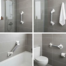 Kúpeľňové madlo na prísavky – bezpečnostné zábradlie a opora pre seniorov - 38 cm