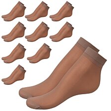 Dámske pančuchové ponožky, 10 párov, EU (35-42)