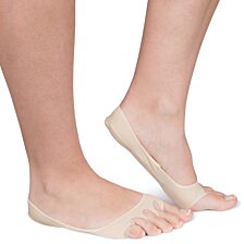 Dámske ponožky do balerín s pätovými vankúšikmi, 1 pár (2ks)