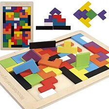 Drevená skladačka/puzzle Tetris