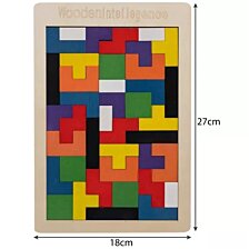 Drevená skladačka/puzzle Tetris