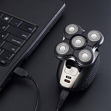 Pánsky holiaci strojček na úpravu brady a pokožky hlavy LK-6300