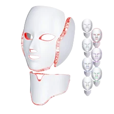 LED maska 7 farieb na tvár a krk – profesionálna fotónová terapia pre omladenie pleti